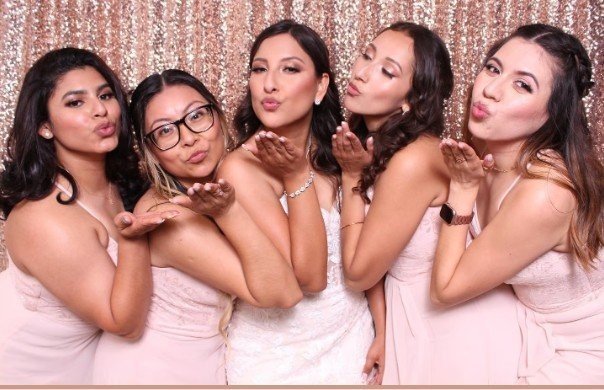 Rose Gold Sequin Backdrop