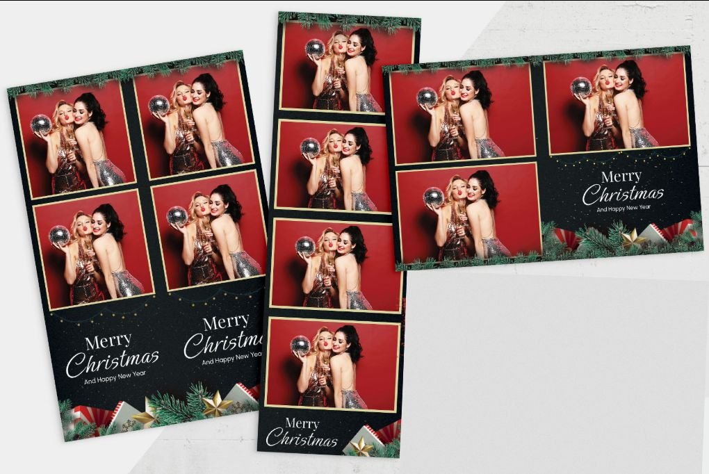 Sample 2x6 and 4x6 photo booth print templates