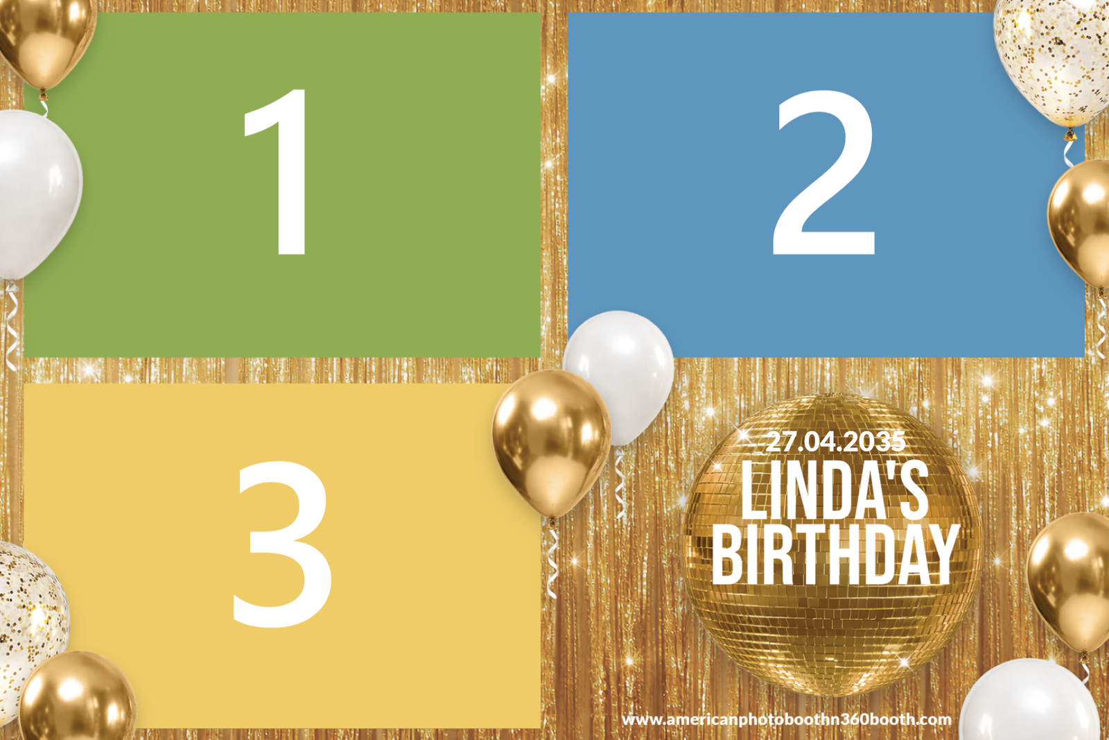 Birthday 2 4x6 photo print template