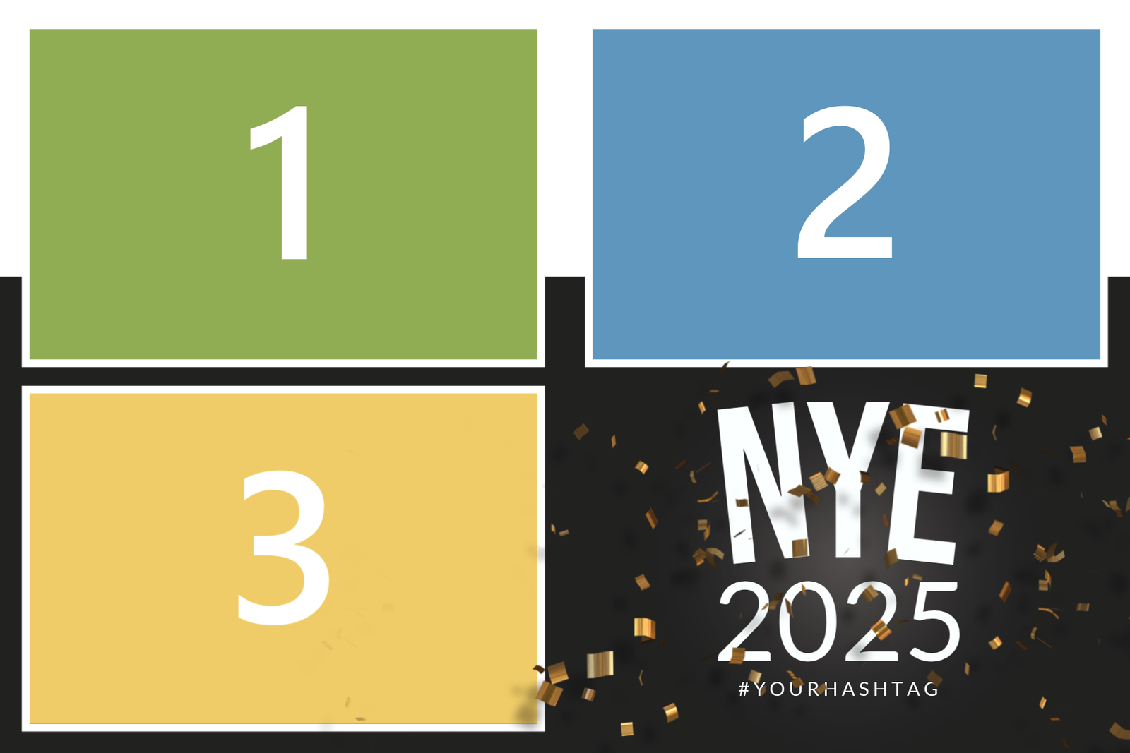 New Year Eve 1 4x6 photo print template