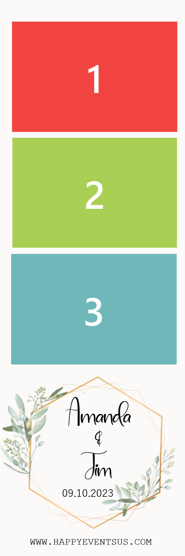 Wedding 1 photo strip template