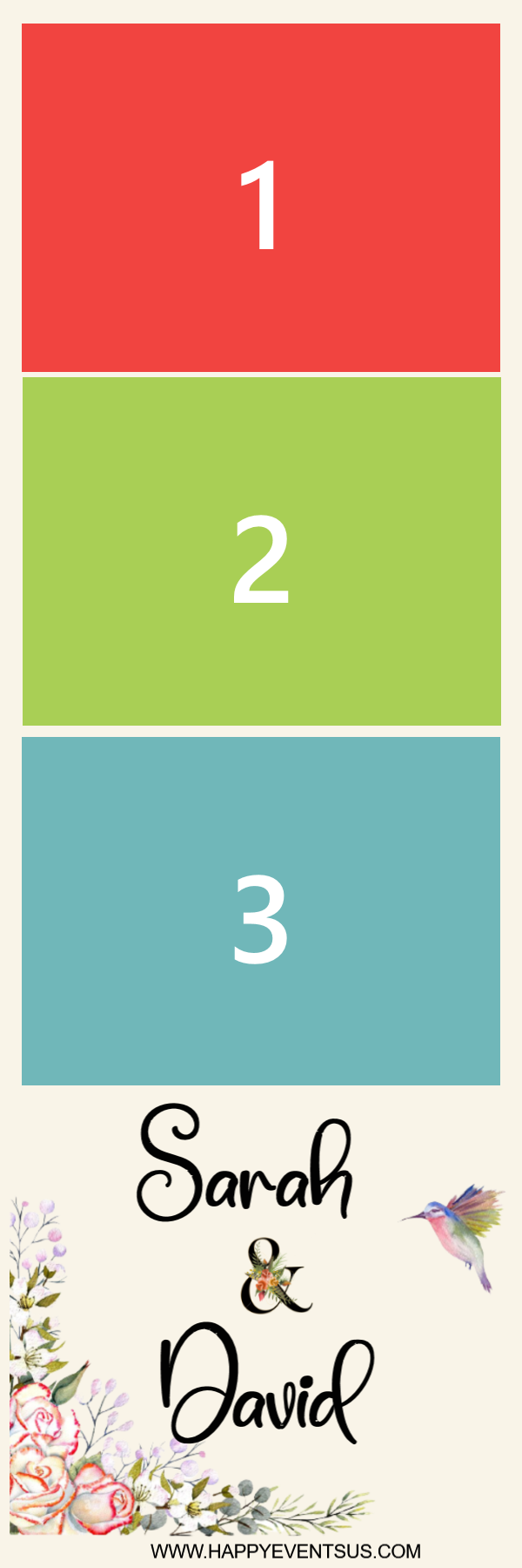 Wedding 2 photo strip template