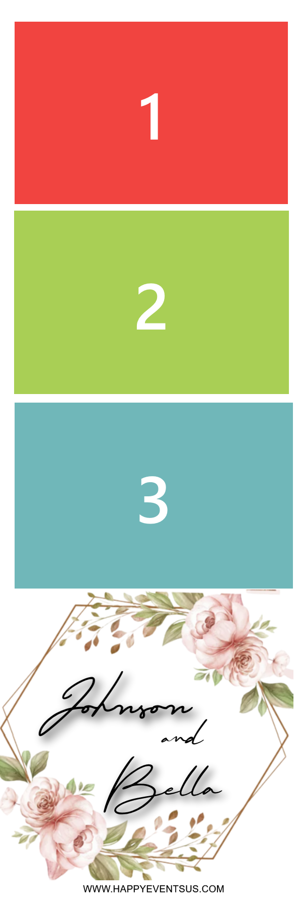 Wedding 11 photo strip template