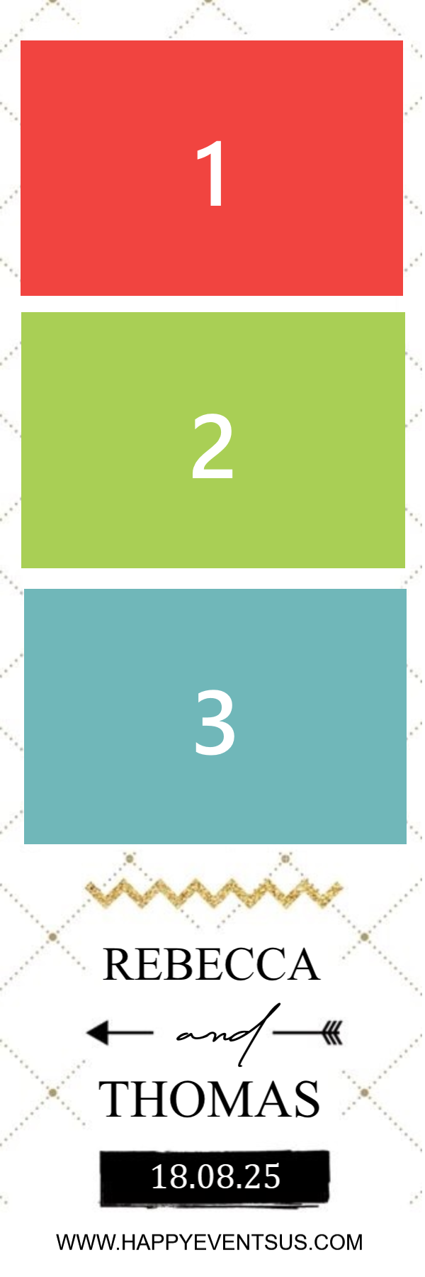 Wedding 13 photo strip template