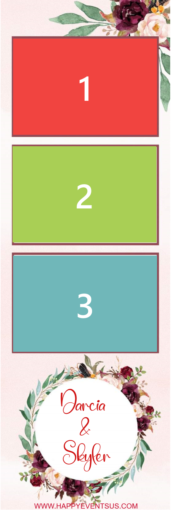 Elegance 1 photo strip template