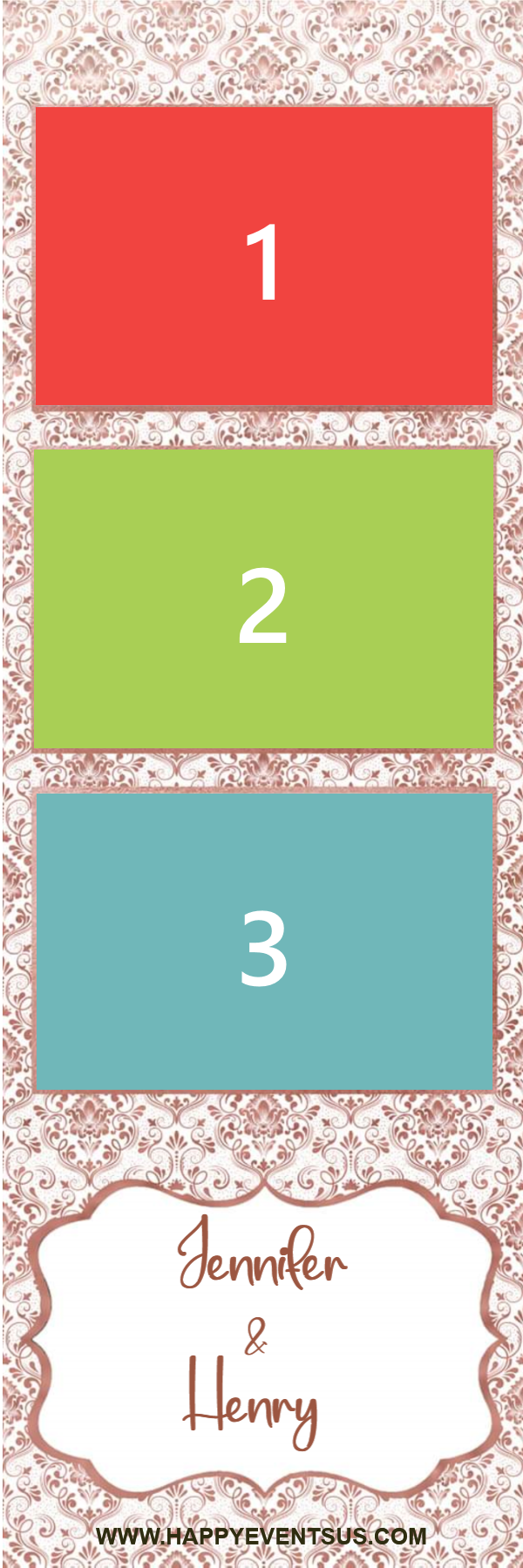 Elegance 3 photo strip template