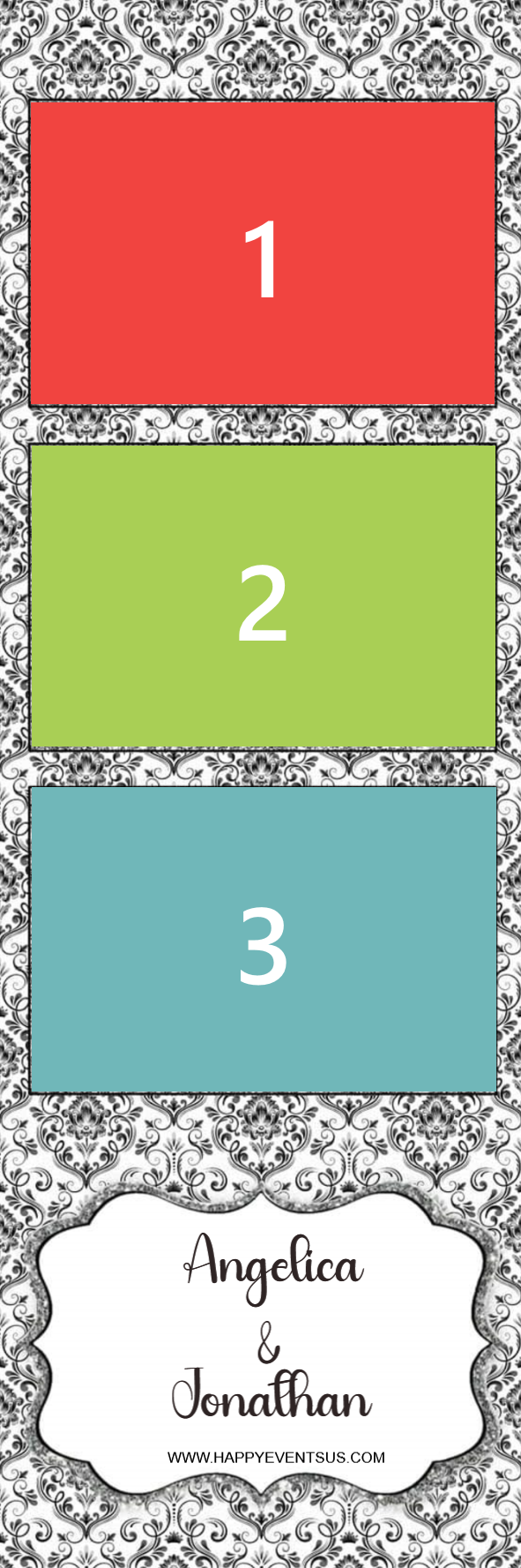 Elegance 4 photo strip template