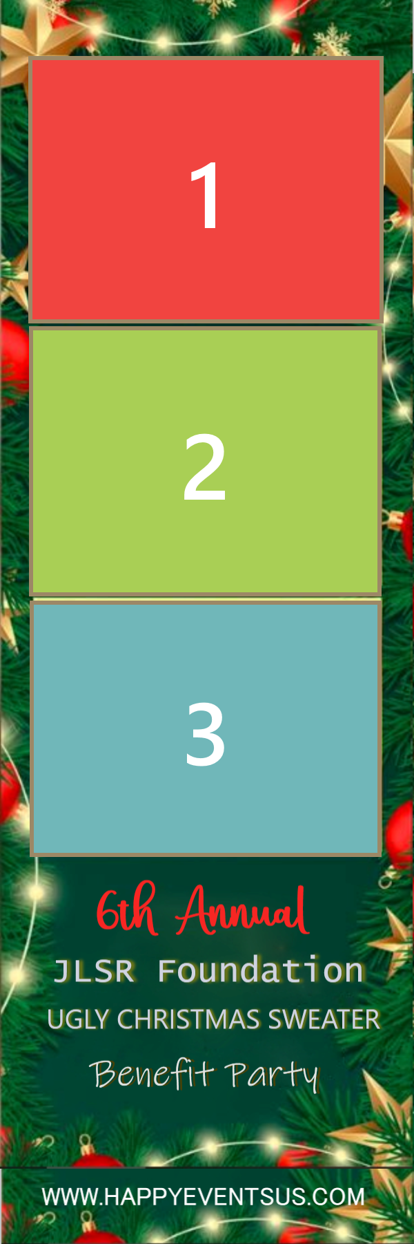 Christmas Gathering photo strip template