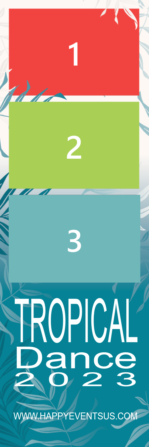 Tropical Dance photo strip template