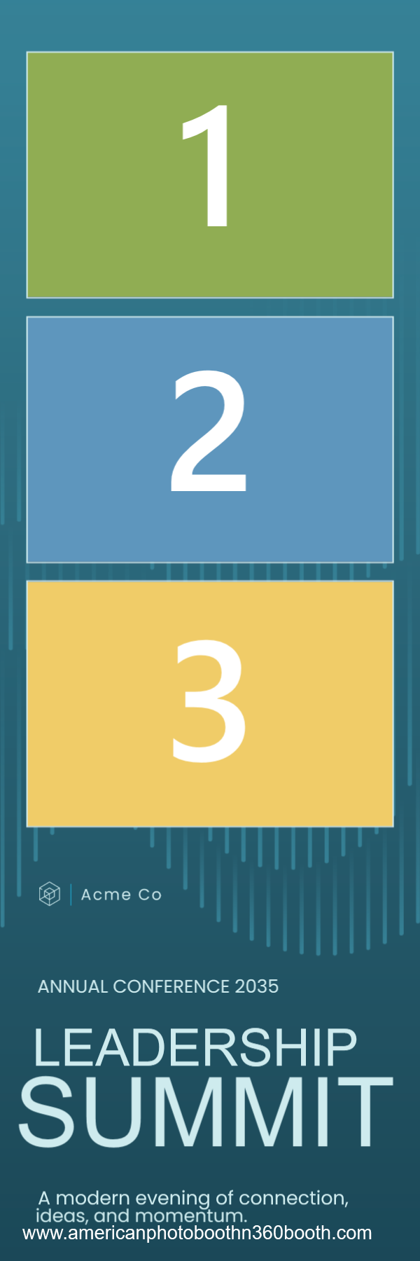 Corporate 1 photo strip template