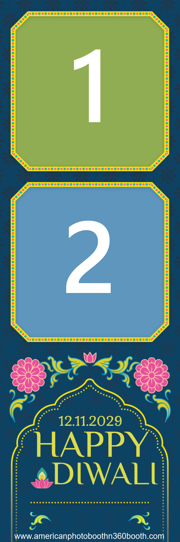 Diwali 1 photo strip template